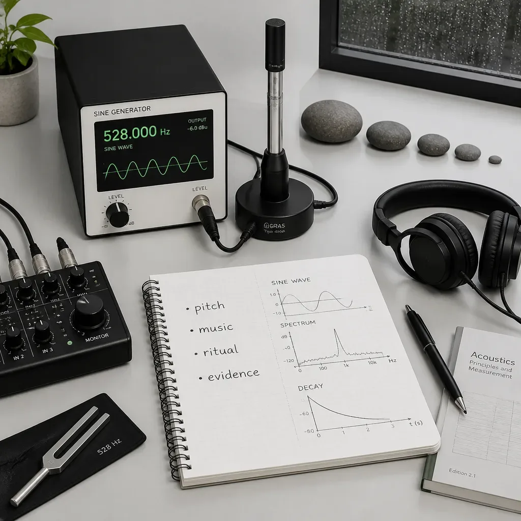 528 Hz iddialarını ve kanıtlarını karşılaştıran defter