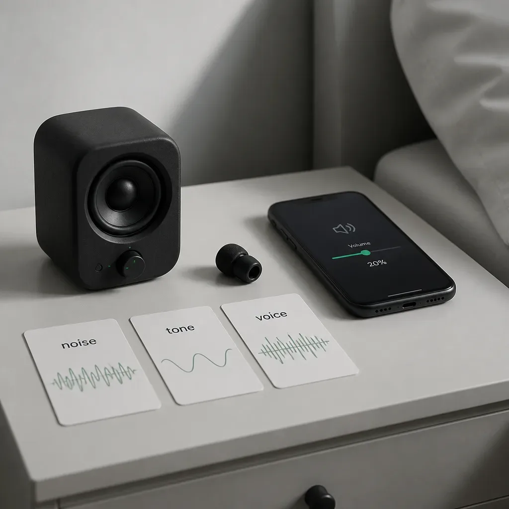Low-volume bedside audio options for night practice